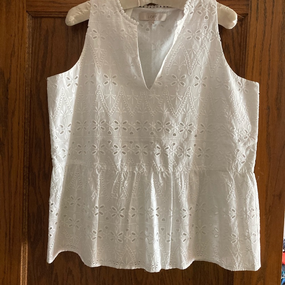 The Loft embroidered tank top